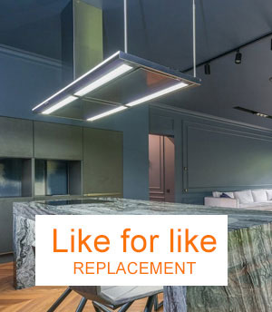 Cooker hood online replacement light fitting